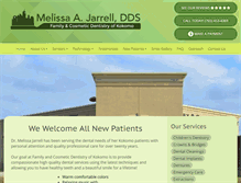 Tablet Screenshot of jarrelldentistry.com